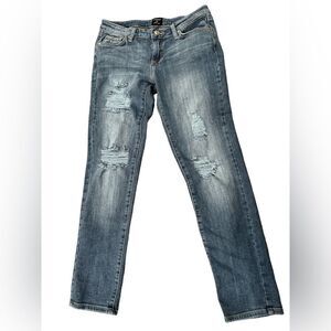 JustBlack women’s skinny ankle distressed jeans size 26